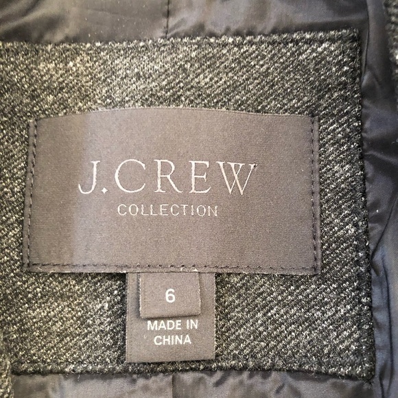 J Crew Collection One Button Gray Twill Blazer 6 - Picture 5 of 12